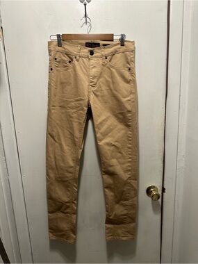 Riot Empire Men’s Tan Khaki Slim Stretch Pants W30 L30